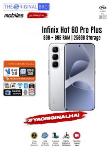Infinix Hot 60 Pro Plus - 8GB RAM - 256GB Storage - Easy Monthly Installments - PTA Approved - 1 Year Official Warranty - The Original Bro Mobiles - TOB70